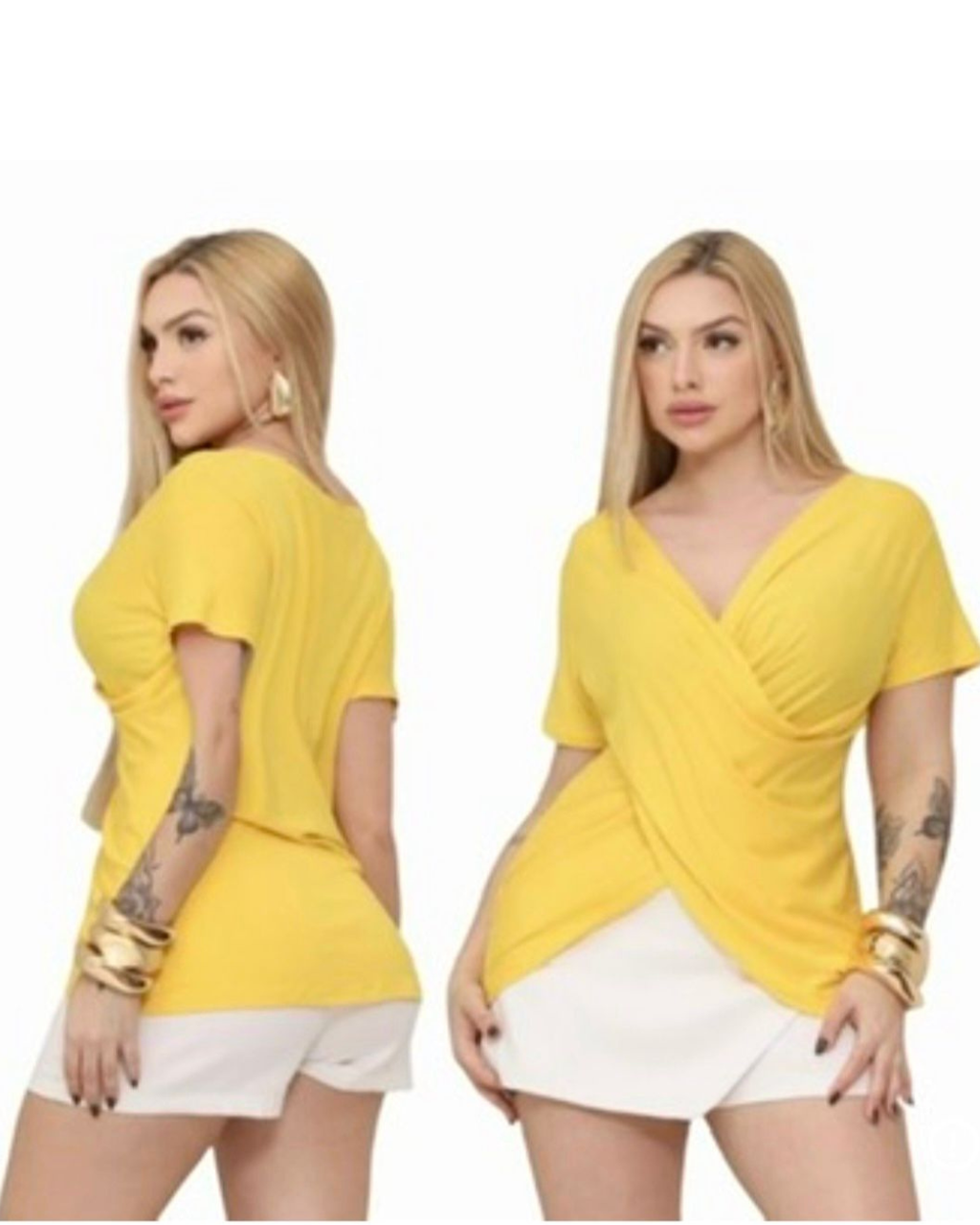 Blusa Transpassada Feminina