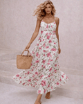 Vestido Longo Floral Romântico