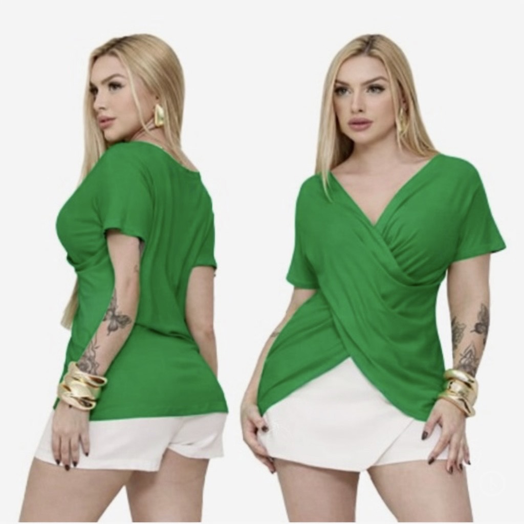 Blusa Transpassada Feminina